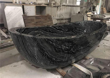 Κίνα Μαρμάρινο υλικό μπανιέρων βάθρων φυσικό πέτρινο με τις μαύρες ξύλινες φλέβες προμηθευτής