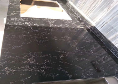 Κίνα Μαύρο Countertops χαλαζία άνθισης τεχνητό Prefab πέτρινο μοναδικό ύφος προμηθευτής